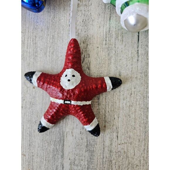Star Angel snowman Santa ornament starfish Xmas tree set - Picture 4 of 11